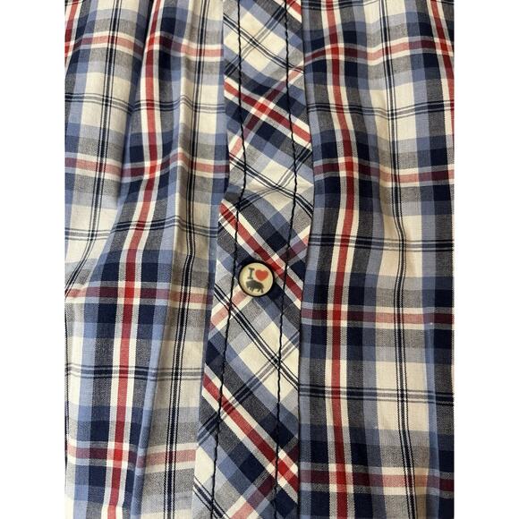 Buffalo DAVID BITTON Shirt Men's Size XL Button Down Blue Plaid Western Cowboy - Picture 5 of 11